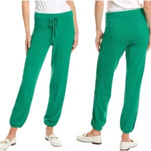 NEW Monrow Drawstring Boucle Knit Vintage Sweatpants Green Size: Small